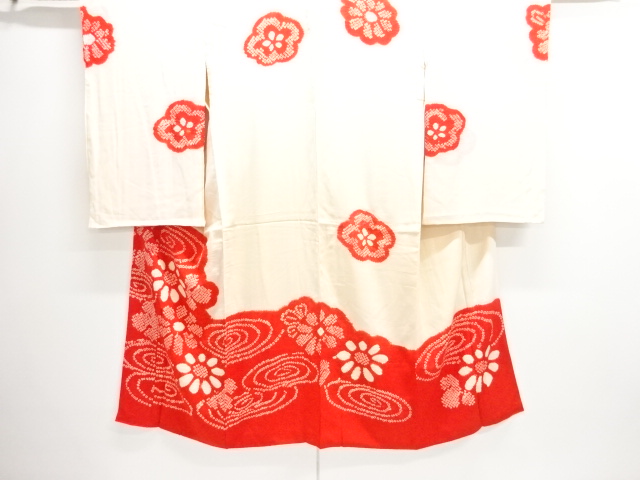 JAPANESE KIMONO / ANTIQUE BROCADE KIMONO FOR SUMMER SHIBORI KANZE-MIZU
